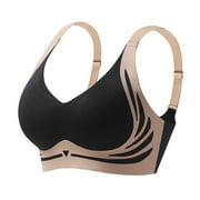 GXIPO Cool Liftup Bra Dawncog Bra,Super Gather Wireless Push-Up Bra,Lifting Bras for Sagging Breasts,Anti Sagging Bras for Women Black Medium